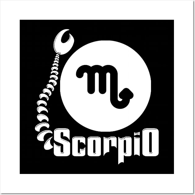 Scorpio Star Sign Wall Art by Jambo Designs